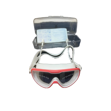 RED SWIMMING GOOGLES